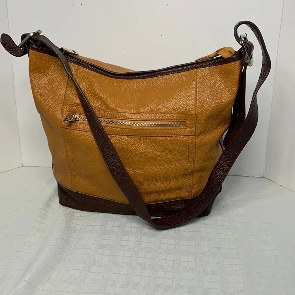 KGB Black label soft pebbled leather bag